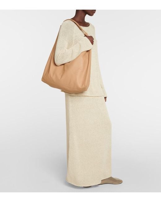 The Row Natural Tote Bag Bindle Aus Leder