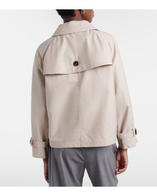 Max Mara Natural The Cube Tesoro Cotton-Blend Twill Jacket