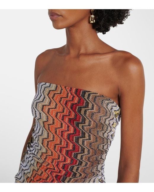 Missoni Multicolor Wave Lame Beach Dress