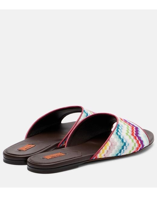 Missoni Multicolor Liza Zigzag Mules