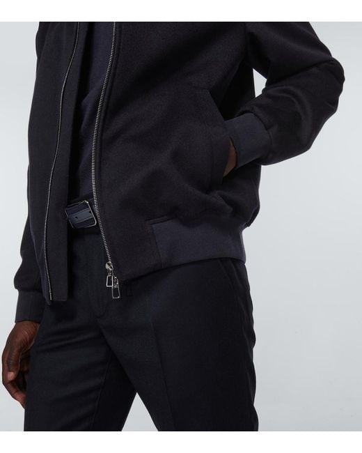 Loro Piana Blue Ivy Cashmere Bomber Jacket for men
