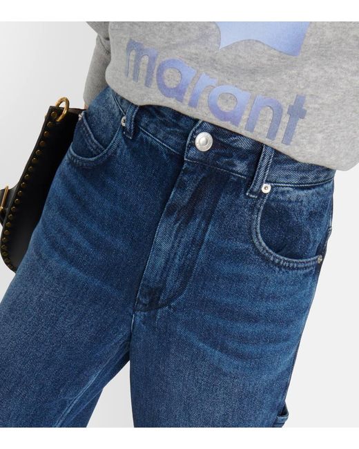 Jeans Cargo Bymara A Vita Alta di Isabel Marant in Blue