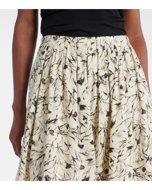 Proenza Schouler Natural Label Austin Cotton Poplin Midi Skirt