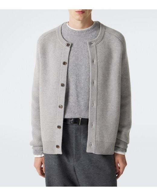 Lisa Yang Gray Tanner Cashmere Cardigan for men