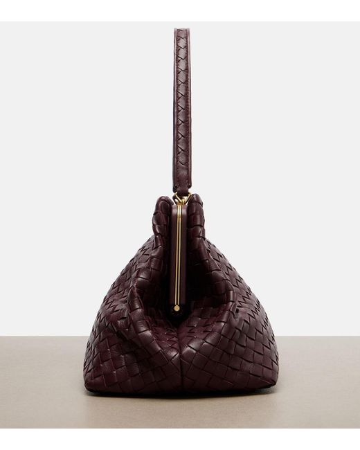 Bottega Veneta Purple The 1998 Intrecciato Leather Bowling Bag
