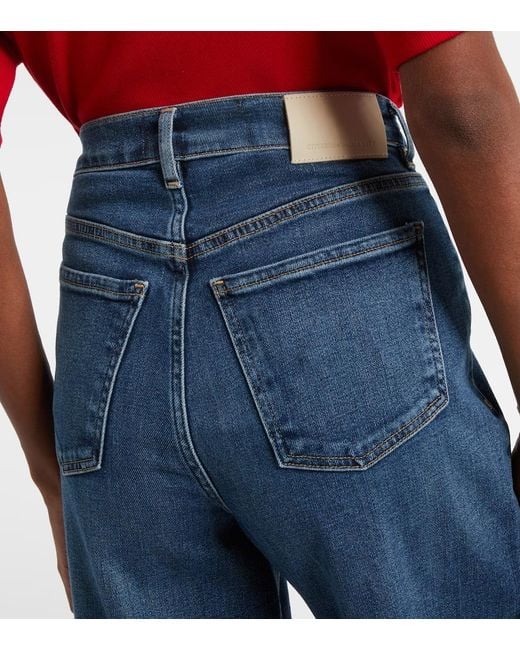 Citizens of Humanity Blue Issy High-Rise Wide-Leg Jeans