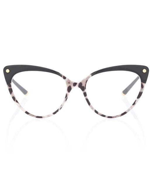 Dolce Gabbana Cat eye Glasses in Black Lyst