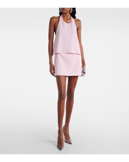 Wardrobe NYC Pink Open-Back Wool Top