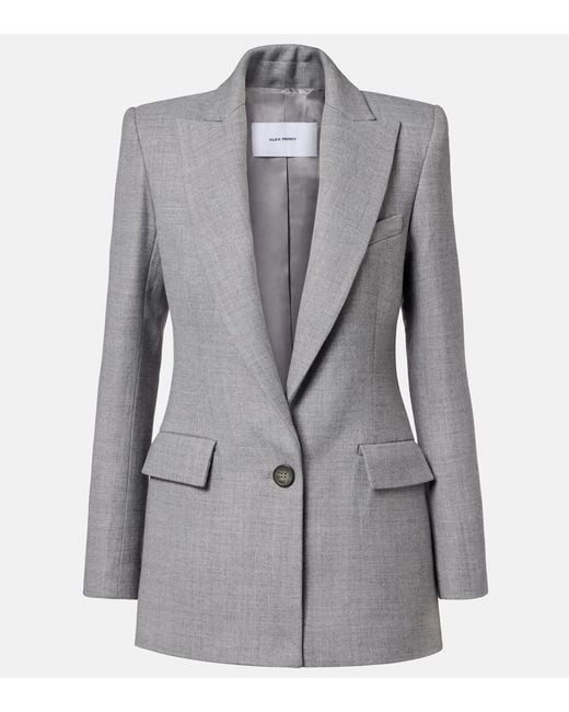 Alex Perry Gray Single-Breasted Blazer