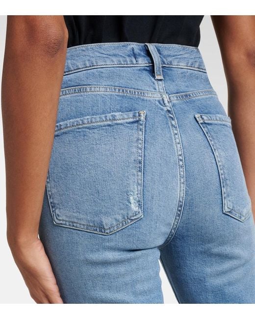 Agolde Blue Nico High-Rise Skinny Jeans