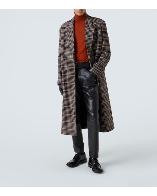 Saint Laurent Red Wool Turtleneck Sweater for men