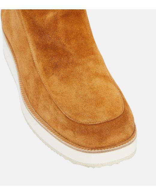 Gabriela Hearst Brown Harry Shearling-lined Suede Ankle Boots