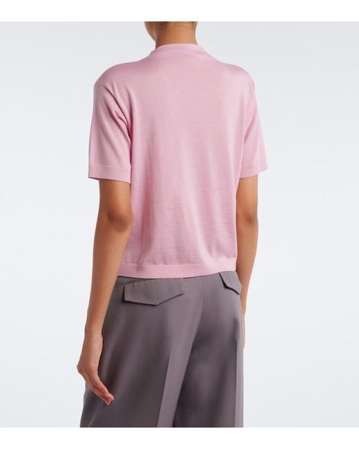 Jil Sander Pink Wool Sweater