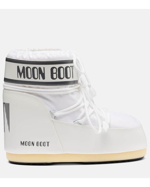 Moon Boot White Schneestiefel Icon Low