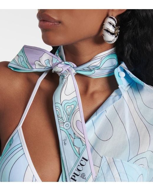 Foulard Marmo di Emilio Pucci in Blue