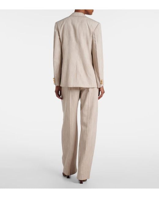 Bottega Veneta Natural Knot Single-Breasted Blazer