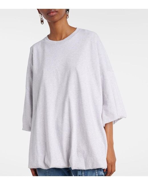 Top De Jersey De Algodon Acne de color White