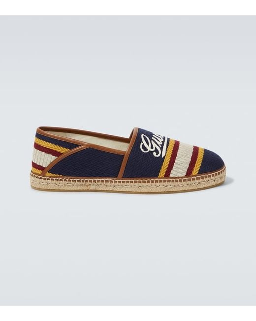 Espadrillas Uomo Con Scritta, Taglia di Gucci in Blue da Uomo