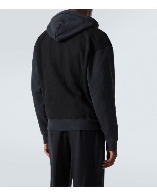 Our Legacy Black Rascal Cotton Fleece Zip-Up Hoodie for men
