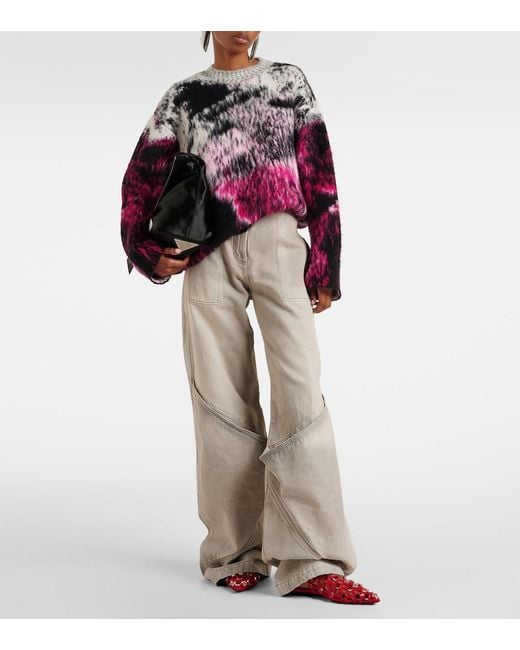 The Attico Red Flat Shoes