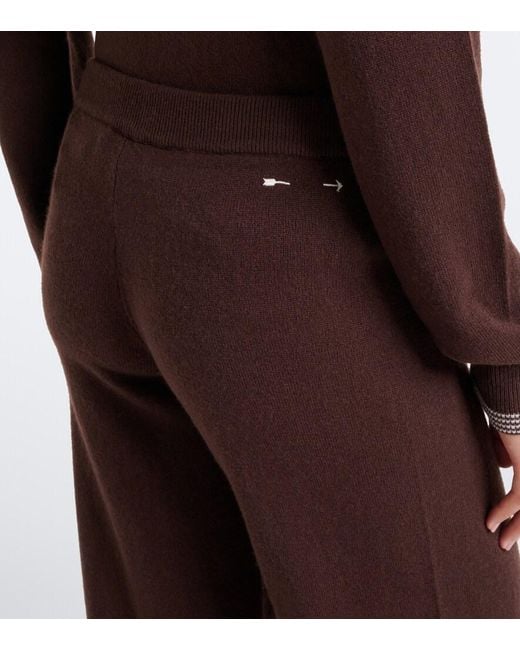 The Upside Brown Coco Amelie Cashmere-Blend Wide-Leg Pants