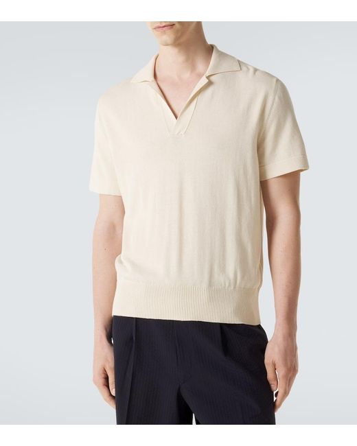 STÒFFA Natural Cotton Polo Shirt for men