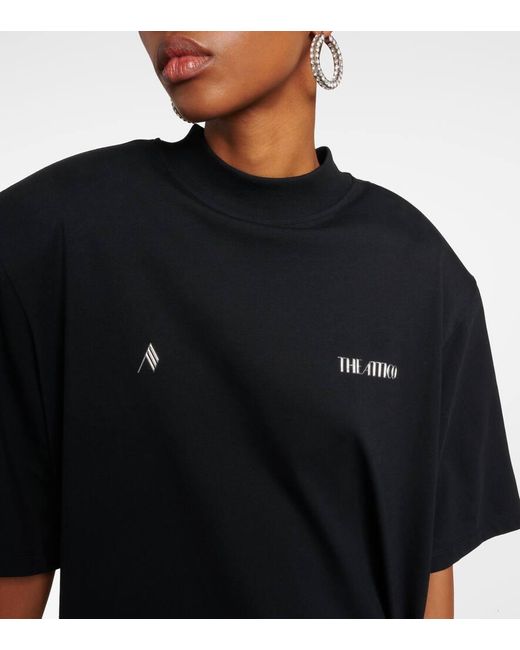 T-shirt Kilie in cotone con logo di The Attico in Black