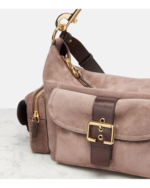 Chloé Brown Suede Camera Bag