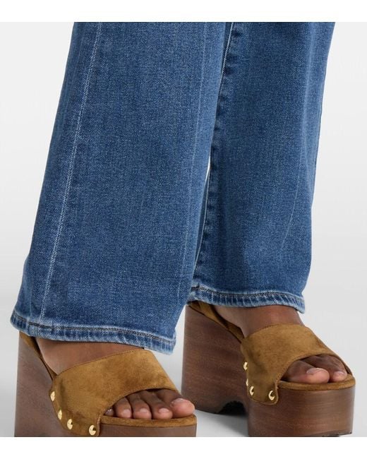 Citizens of Humanity Blue Lilah High-Rise Flared Jeans