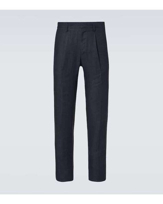 Pantaloni Regular di Lardini in Blue da Uomo
