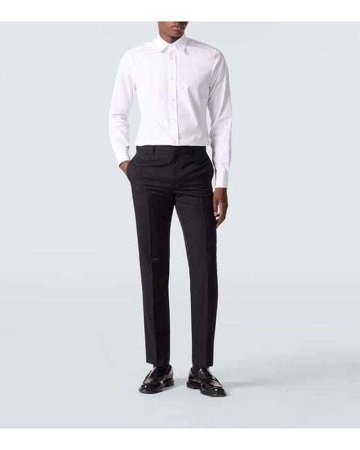 Givenchy White Cotton Poplin Shirt for men