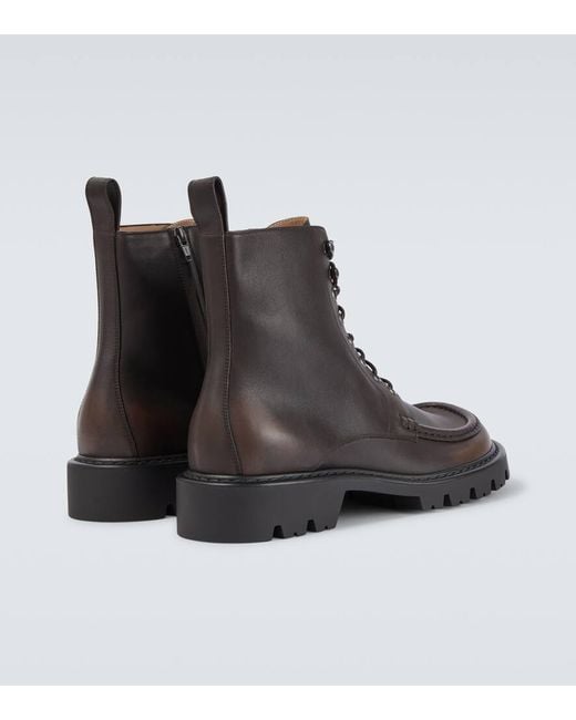 Loewe Schnuerstiefel Sierra Aus Leder in Brown für Herren