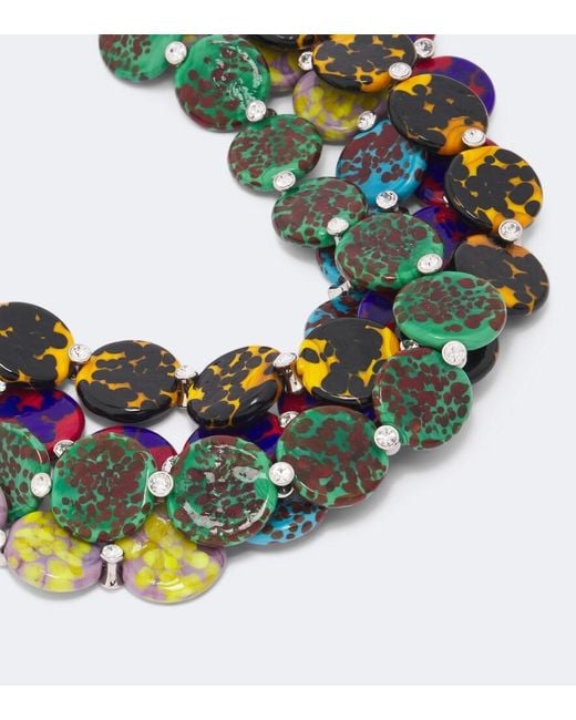 Dries Van Noten Blue Beaded Necklace