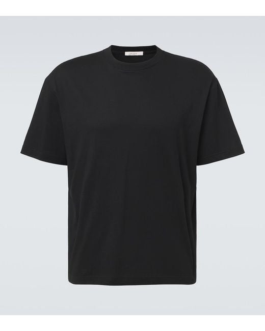 The Row Black Madoc Cotton Jersey T-Shirt for men