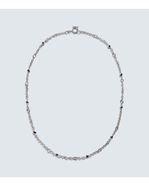 Spinelli Kilcollin Metallic Gravity Estrella 18Kt-Plated Sterling Necklace With Diamonds for men