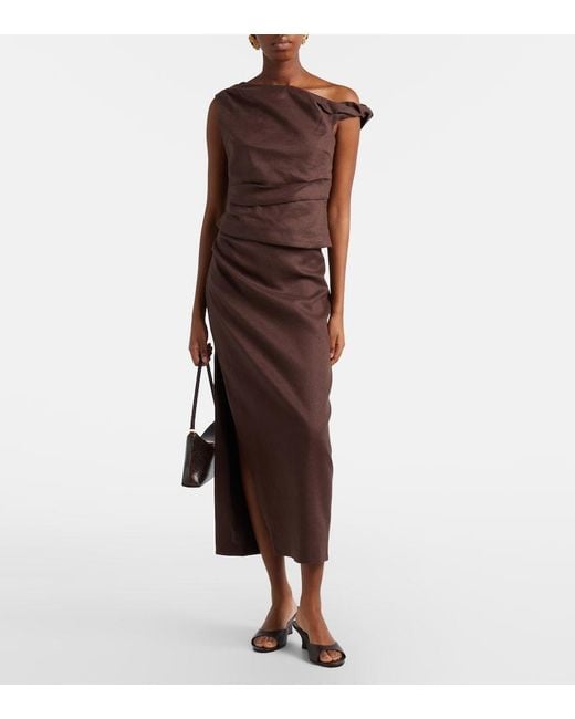Sir Brown Linen Top