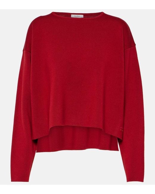 Max Mara Red Angelo Wool Sweater