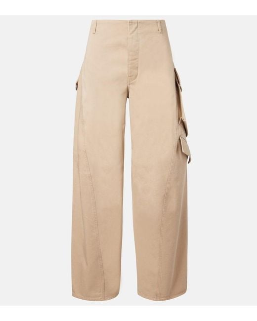 Alaïa Natural Cotton Cargo Pants