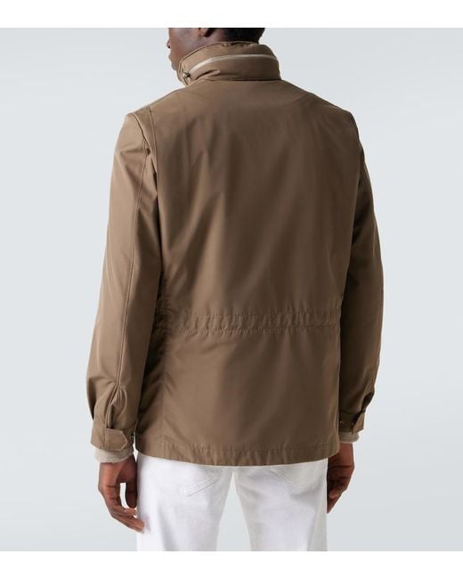 Loro Piana Brown Traveller Technical Jacket for men
