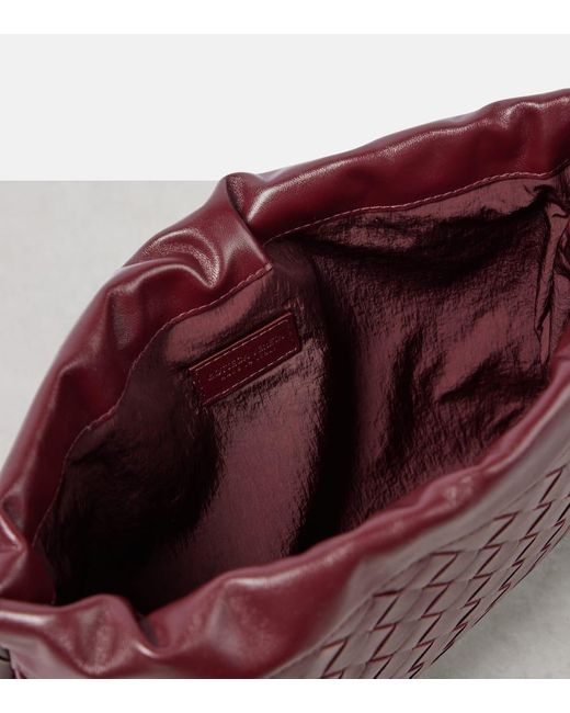 Bottega Veneta Red Dustbag Medium Leather Clutch