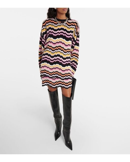 Missoni Black Zig Zag Miniskirt