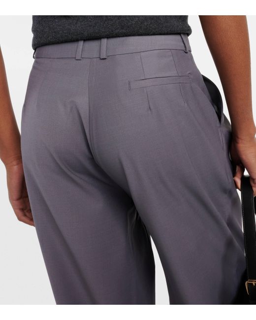 Pantalon droit Ripley a taille haute Frankie Shop en coloris Gray