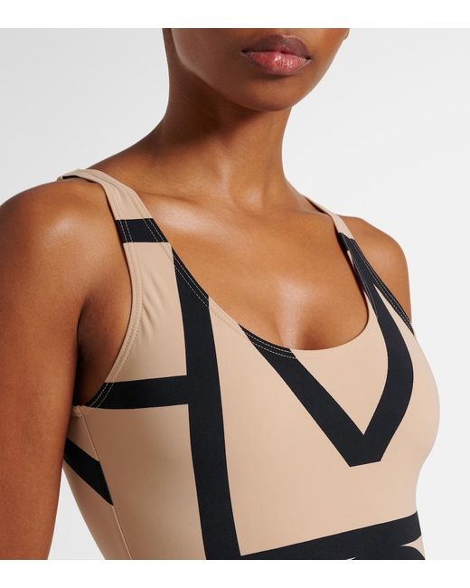 Totême Natural Logo Swimsuit