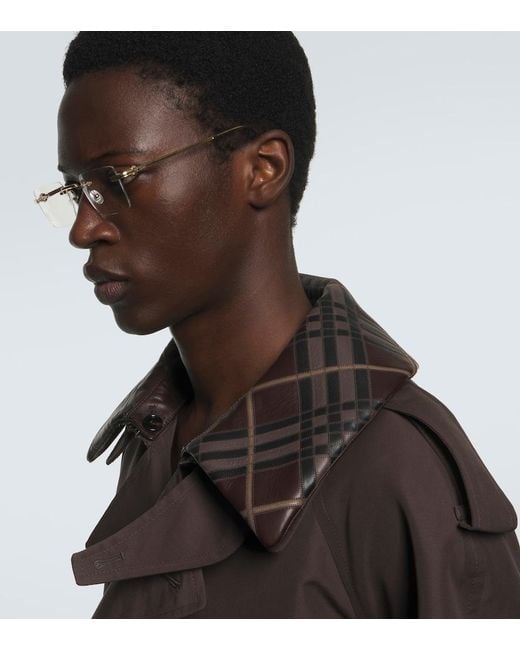 Cartier Metallic Pasha Rectangular Glasses for men