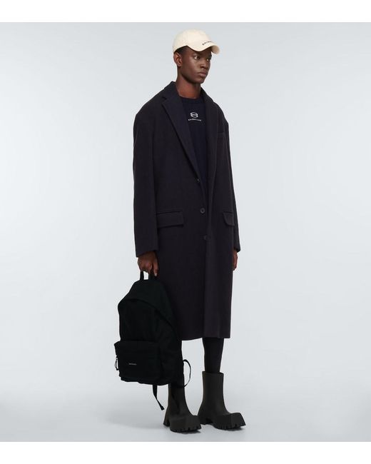 Balenciaga Black Explorer Backpack for men