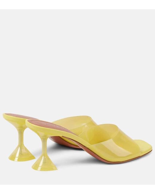 AMINA MUADDI Yellow Pantoletten Lupita Glass 70