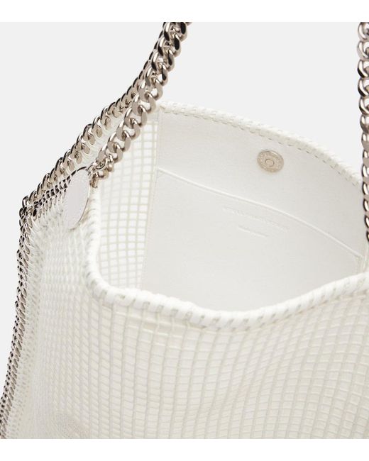 Stella McCartney White Falabella Medium Mesh Tote Bag