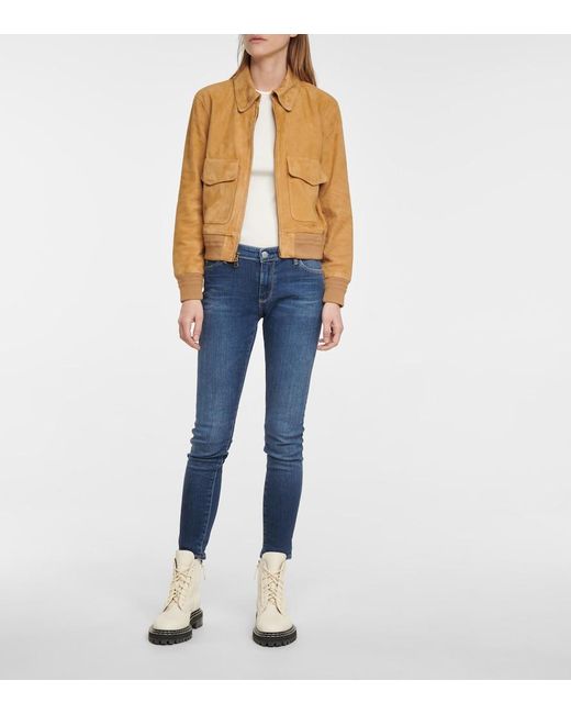 AG Jeans Blue Legging Ankle Mid-Rise Skinny Jeans