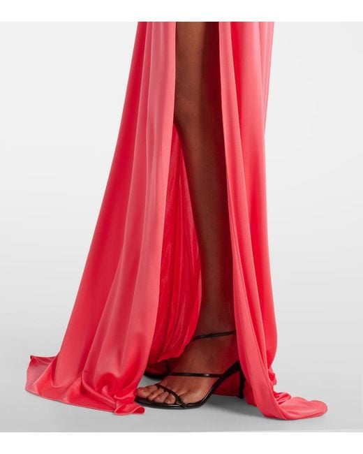 The New Arrivals Ilkyaz Ozel Pink Robe Tanit Aus Satin