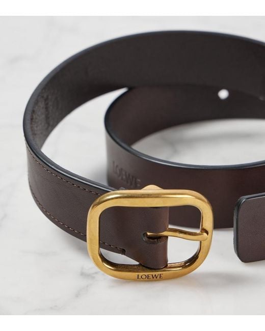 Loewe Black Leather Belt